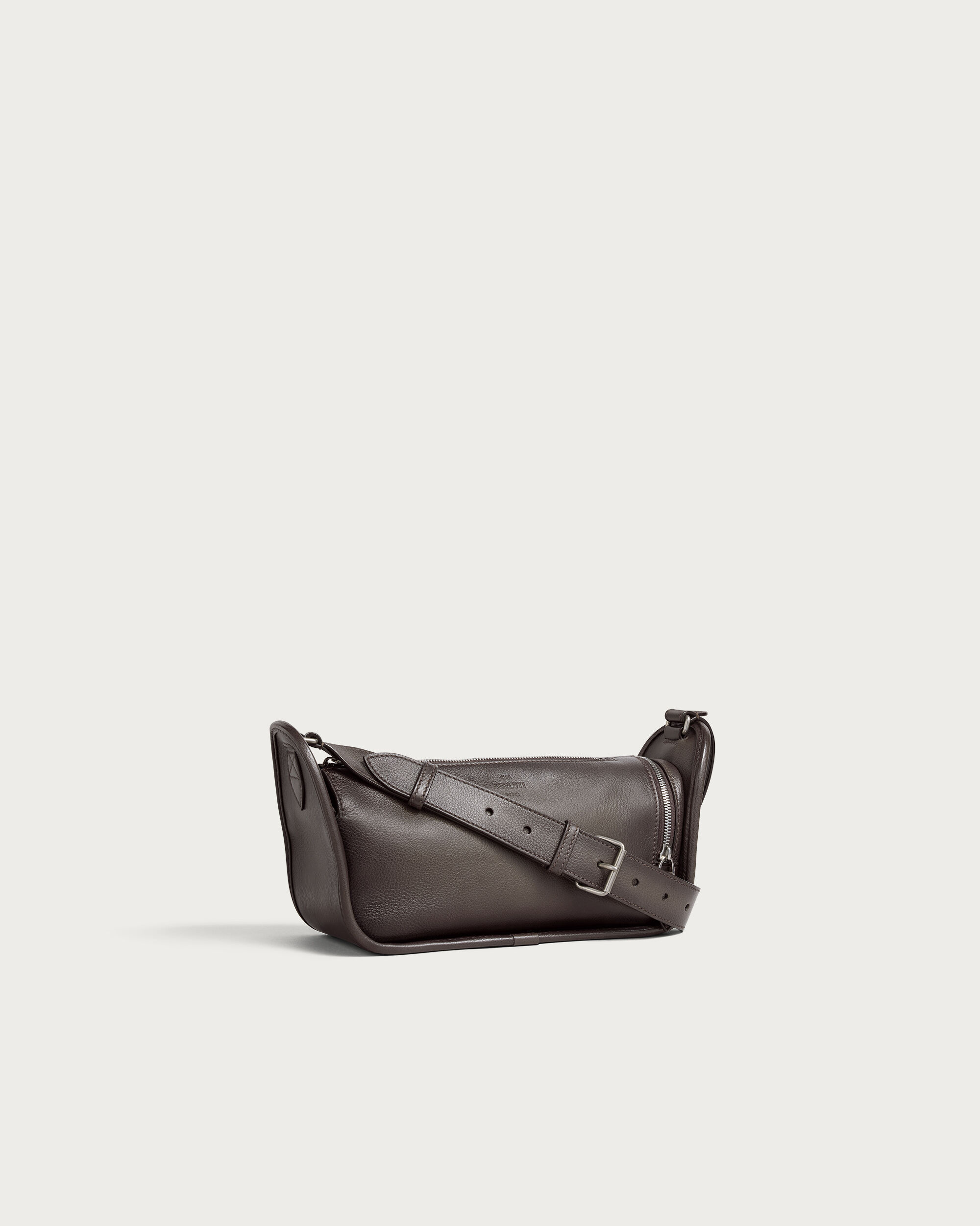 P&eacute;riple Side Zip Messenger, Grey, hi-res