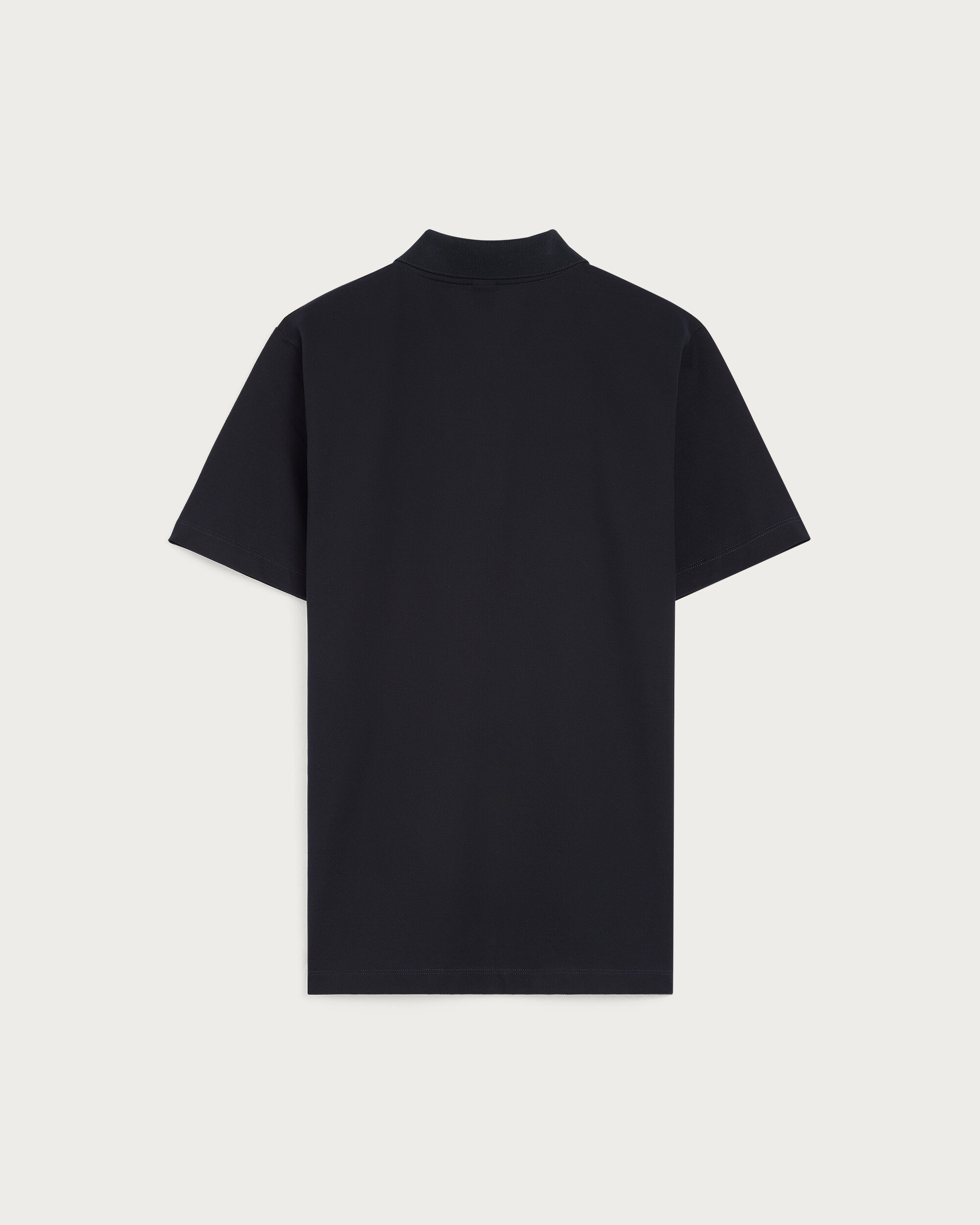 Leather Detail Polo, Marine, hi-res