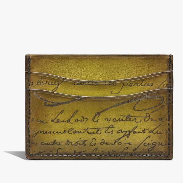 Porte-Cartes Bambou Neo En Cuir Scritto, JUNGLE GREEN, hi-res 1