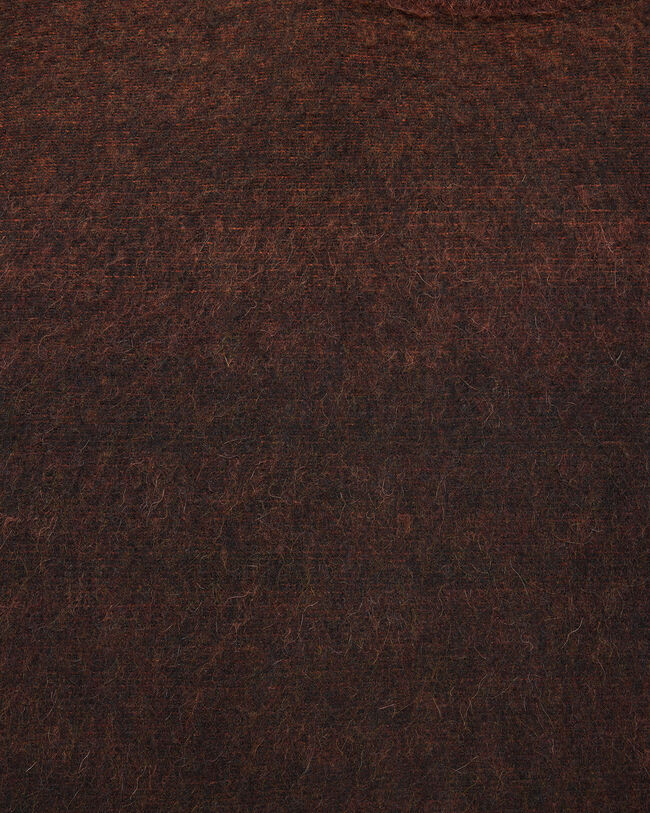 Brushed Patina Crewneck with Leather Detail, Rust Patina, hi-res