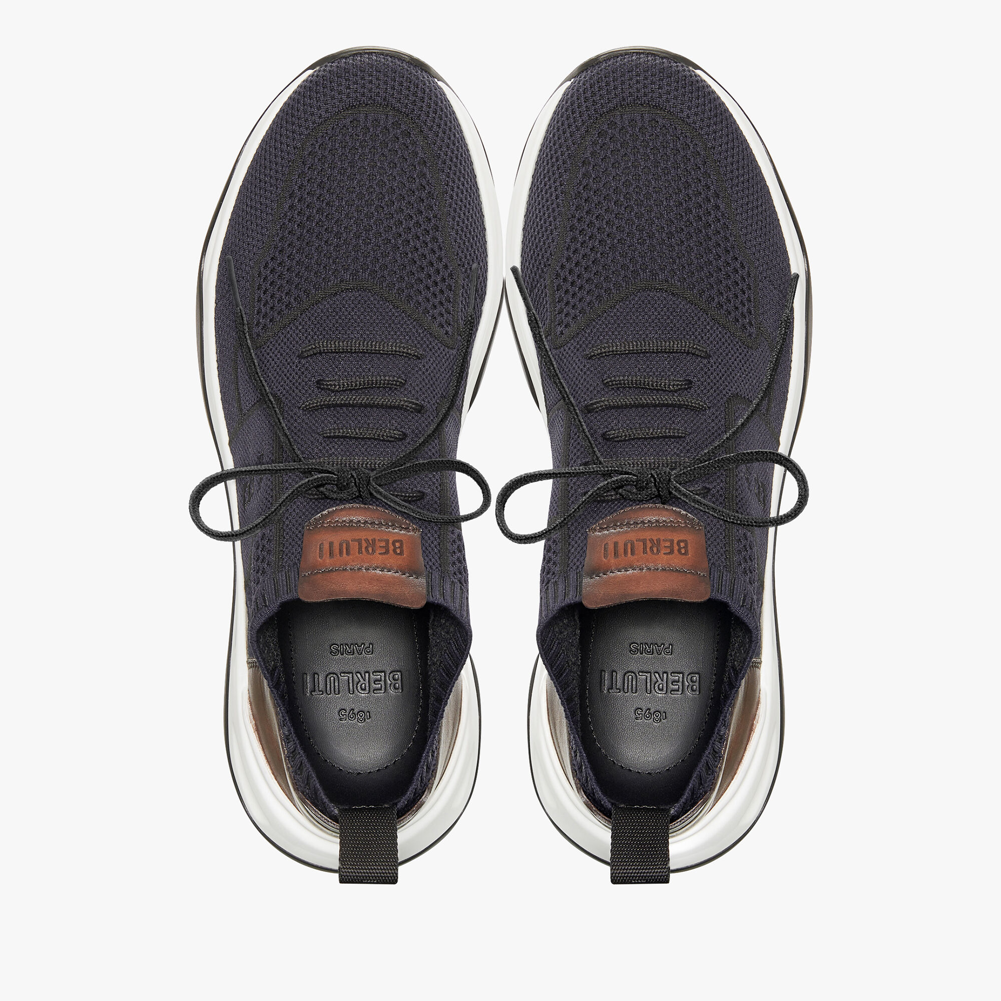 Shadow Knit And Leather Sneaker | Berluti US
