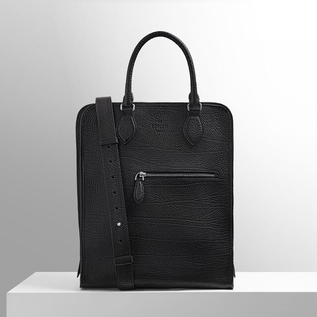 Premier Jour Leather Backpack, CARBON BLACK, hi-res 9