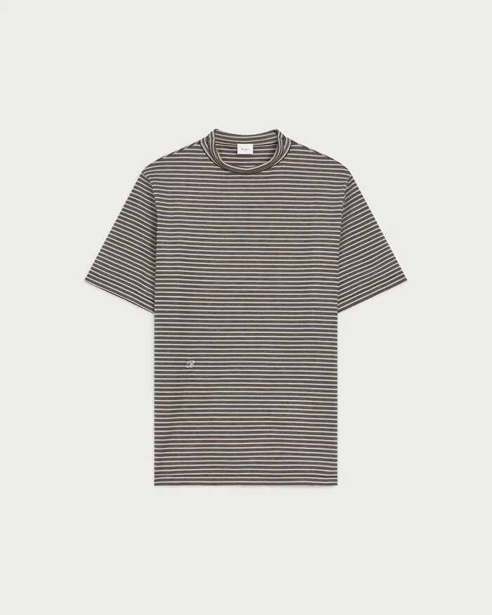 Berluti ストライプ モックネック Tシャツ