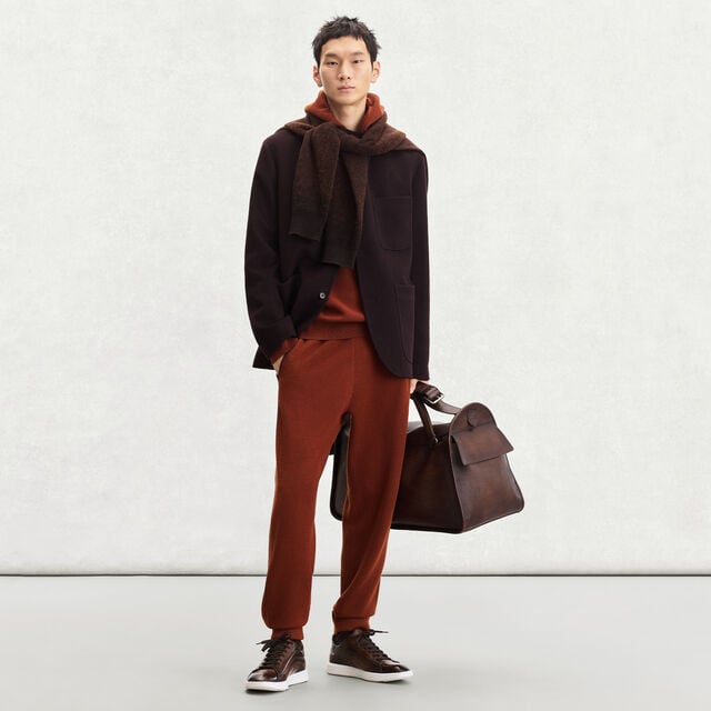 Shadow Wool Jogpants, RUST, hi-res 3