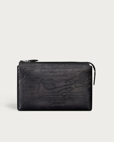 Tersio Zipped Pouch, Nero Grigio, hi-res