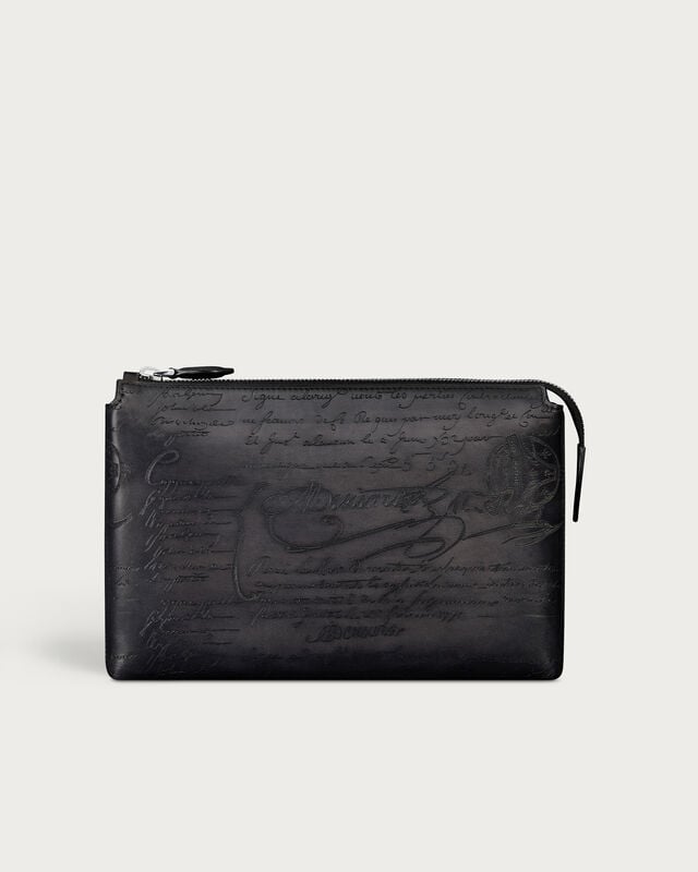 Tersio Zipped Pouch, Nero Grigio, hi-res