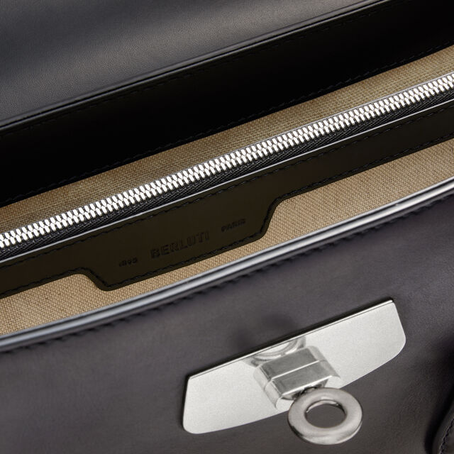 Cartable E’Mio En Cuir, NERO GRIGIO, hi-res 9