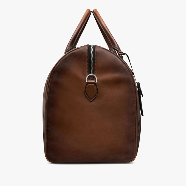 Jour Off Large Leather Travel Bag, CACAO INTENSO, hi-res 4