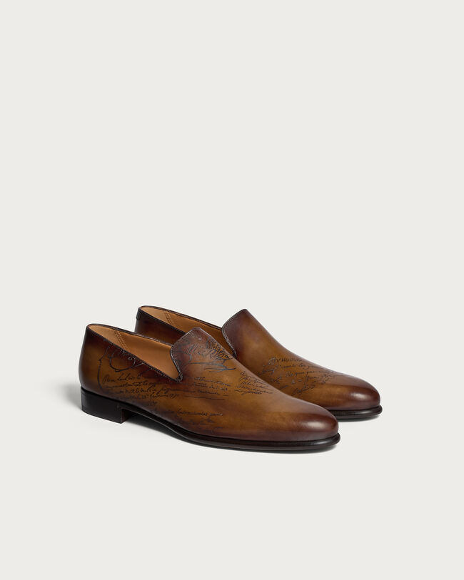 Galet Cursive Slipper, Tobacco Bis, hi-res