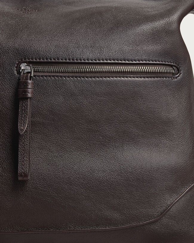 Un Jour Hobo Shoulder Bag, Dark Brown, hi-res