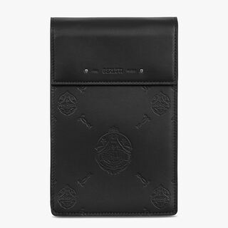 Traveler Leather Phone Pouch, BLACK, hi-res