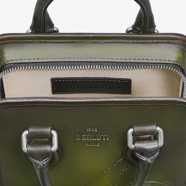 Premier Jour Gulliver Scritto Leather Messenger, NERO CAVIAR, hi-res 5