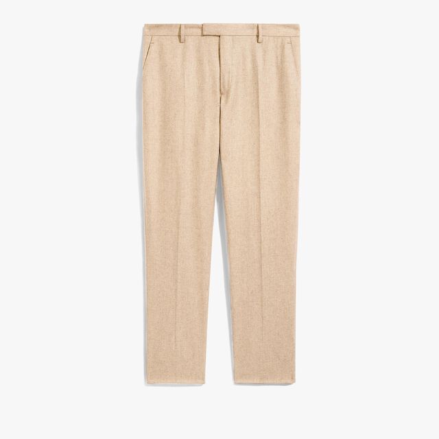 Pantalon En Cachemire Stretch, WARM BEIGE, hi-res 1