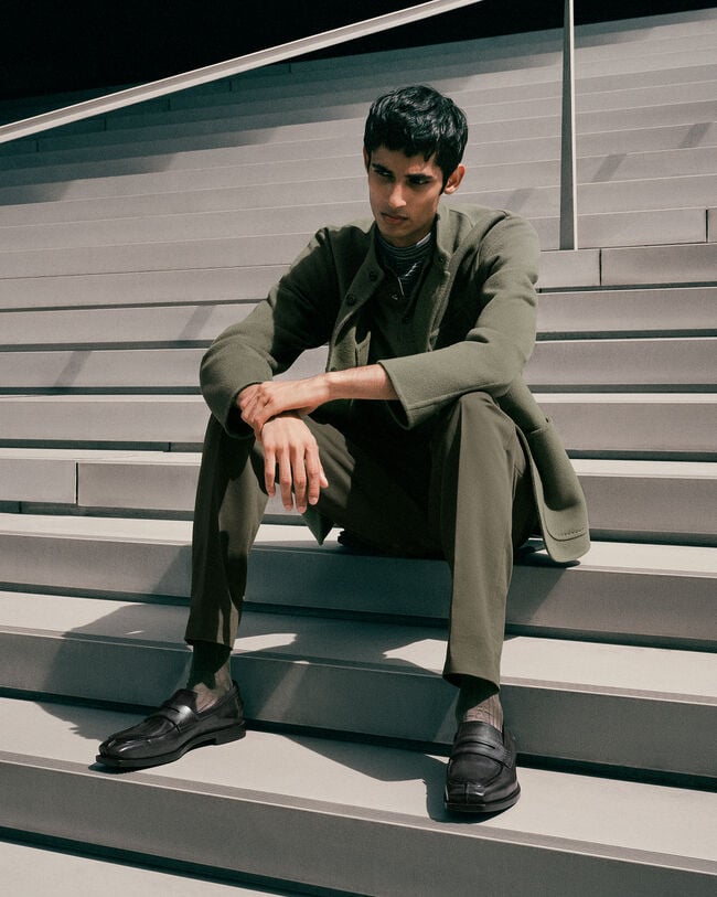 Double Face Foresti&egrave;re Jacket, Kaki & Internal Giant Scritto, hi-res