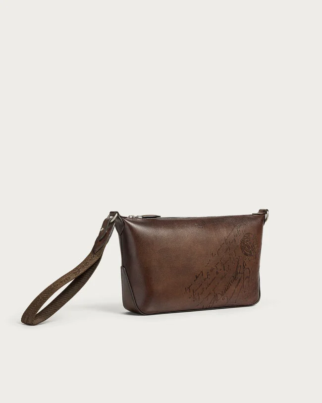 Toujours Soft Zipped Pouch, Soft Brown, hi-res