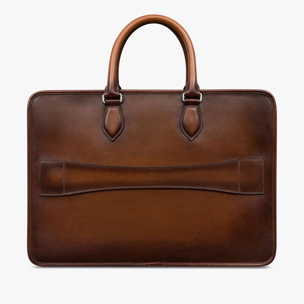 Berluti un jour leather briefcase Clearance