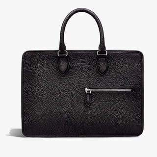 Un Jour Leather Briefcase, CARBON BLACK, hi-res
