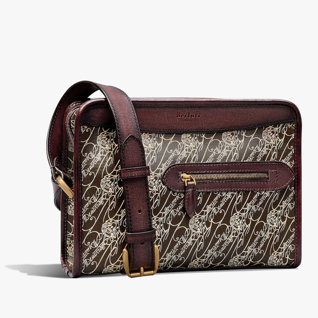 Journalier Toile Marbeuf Messenger, DARK BROWN + MADURO, hi-res 2