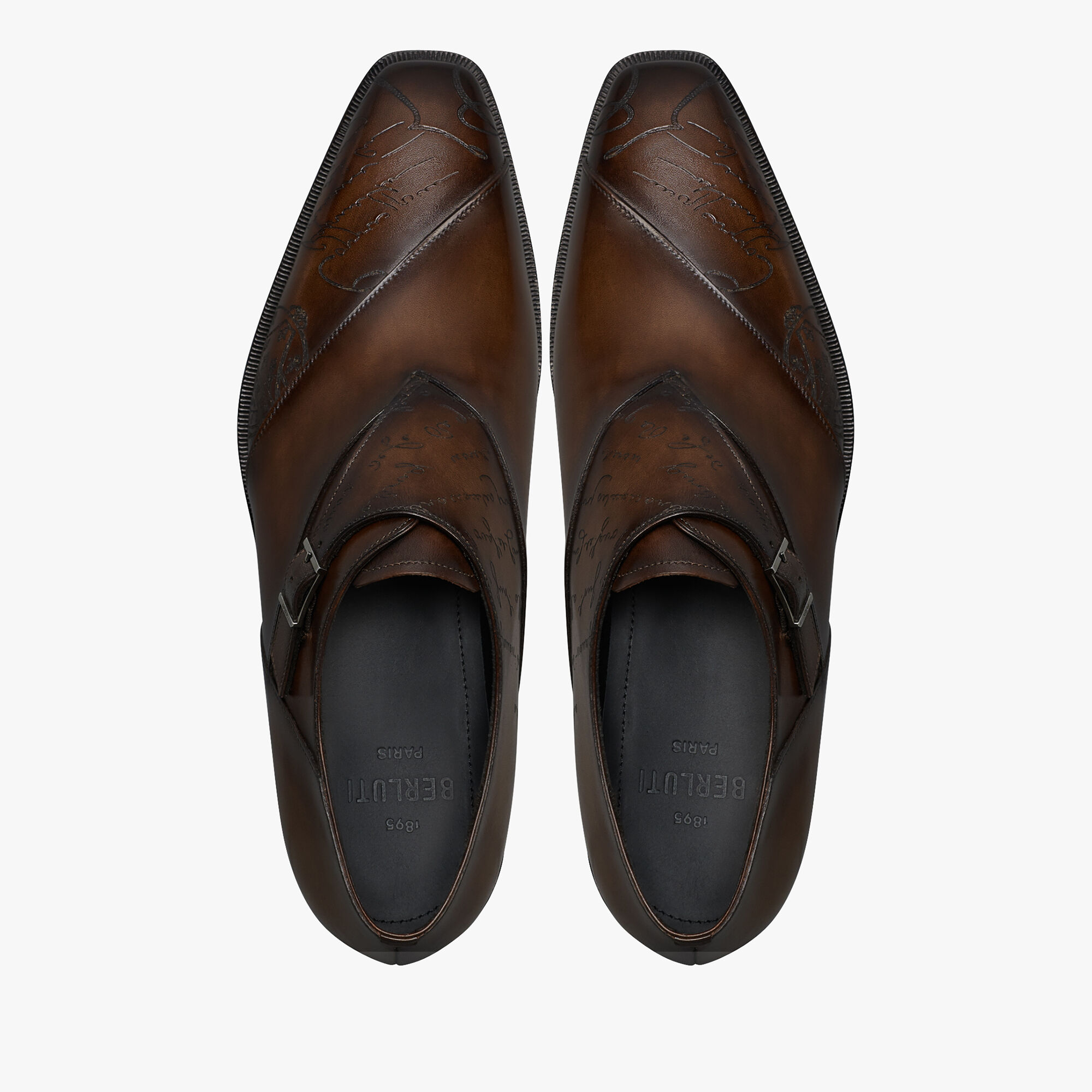 Patchwork Demesure Scritto Leather Monk Shoe, TDM INTENSO, hi-res 3