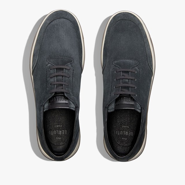 Echappee Scritto Suede Calf Derby, ASPHALT, hi-res 3
