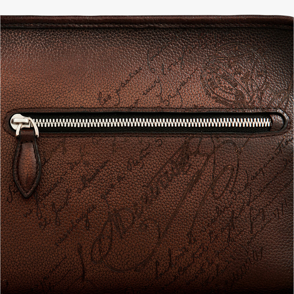 Morning Scritto Leather Toiletry Pouch