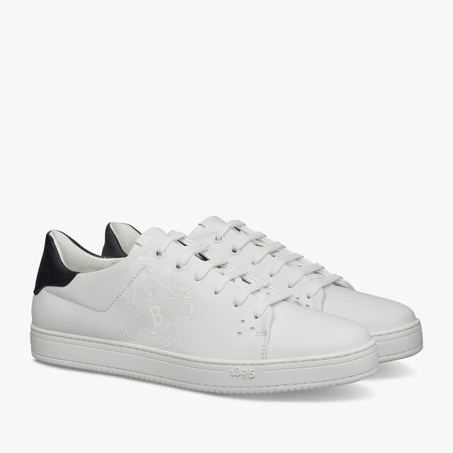 Playtime Leather and Signature Canvas Sneaker, WHITE, hi-res 2