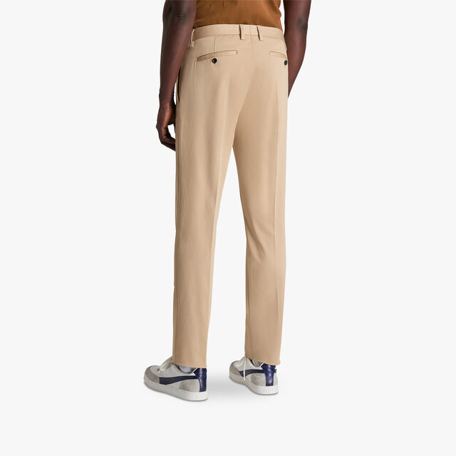 Stretch Cotton Chino, SAND BEIGE, hi-res 3