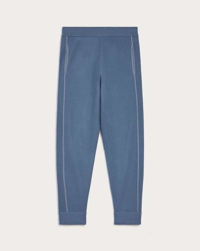 Pantalon de Jogging Shadow avec D&eacute;tail en Cuir, Dark Woad, hi-res