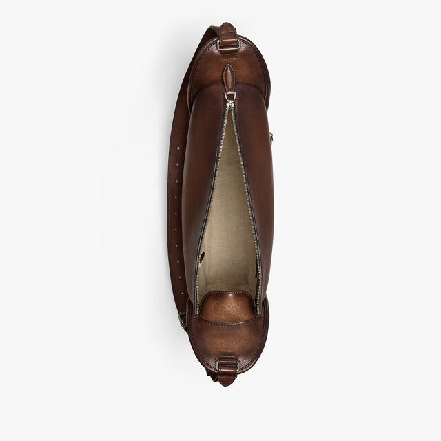 Périple Hobo In Scritto Leather, SOFT BROWN, hi-res 10