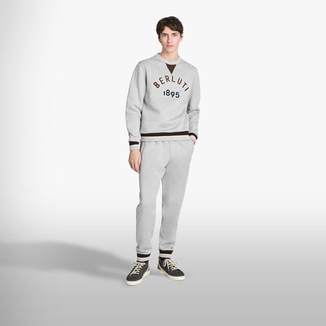 College Logo Sweatshirt, SILVER GREY, hi-res 4