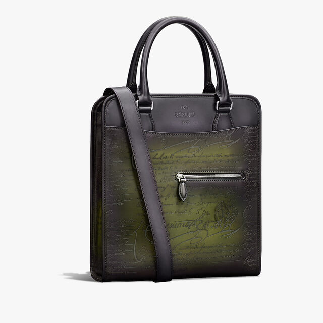 Premier Jour Cabas Gradiant Scritto Leather Tote Bag, NERO GRIGIO + NERO CAVIAR, hi-res 2