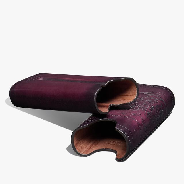 Scritto Leather Two-Cigar Case, GRAPES, hi-res 4