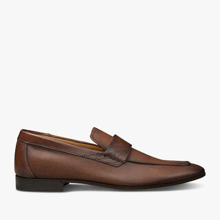 Lorenzo Scritto Leather Loafer, CACAO INTENSO, hi-res