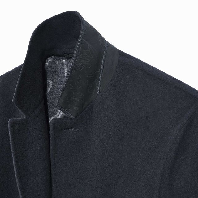 Double Face Splitable Jacket, MARINE/ INTERNAL GIANT SCRITTO, hi-res 3
