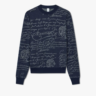 Scritto Sweater, BLUE WINTER NIGHT, hi-res