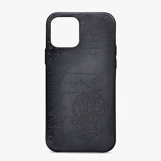 Scritto Leather iPhone 13 Pro Case, LIGHT ALUMINIO, hi-res