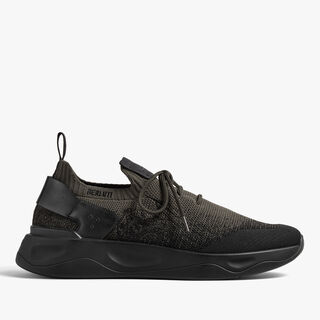 Shadow Scritto Knit And Lagoon Calf Sneaker Shadow Scritto Knit And Lagoon Calf Sneaker
