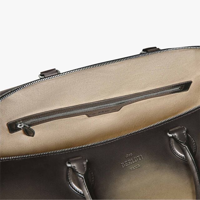 トゥジュール ソフト ジップバッグ レザー トラベルバッグ, NERO LEGNO, hi-res 7