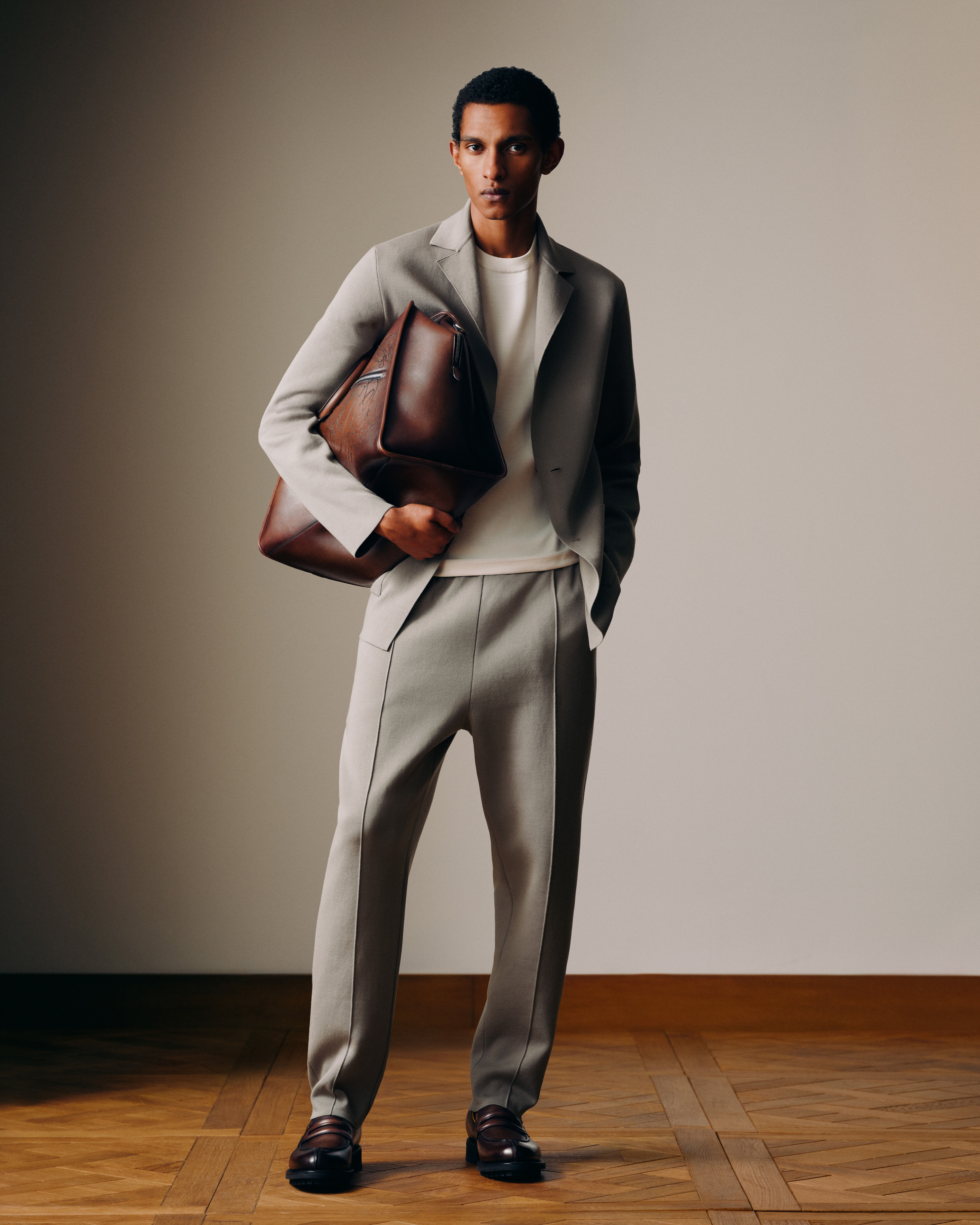 Overnight Scritto Leather Travel Bag | Berluti DE