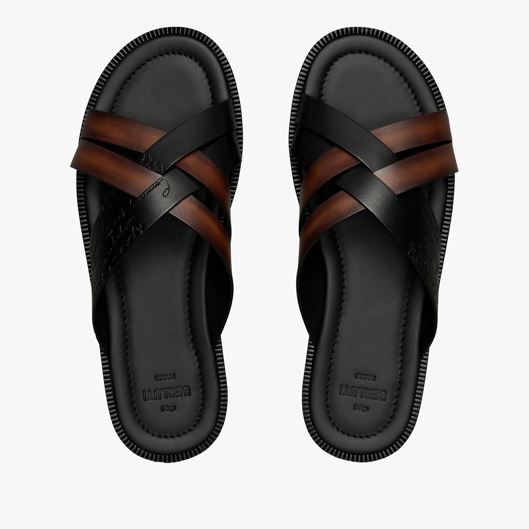 Sifnos Scritto Leather Sandal Berluti GB
