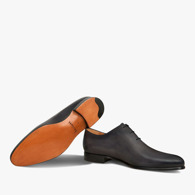 Alessandro Galet 皮革牛津鞋, NERO GRIGIO, hi-res