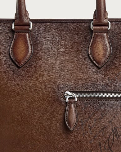 Deux Jours Briefcase, Soft Brown, hi-res