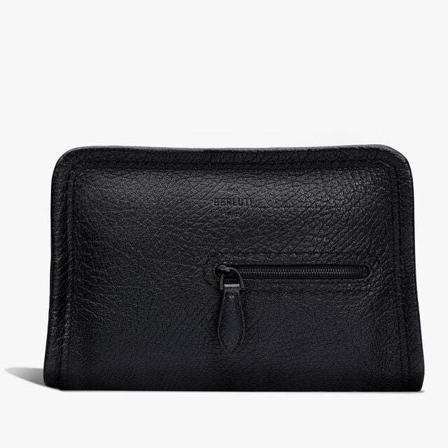 Journalier Xs Leather Messenger, DEEP BLACK, hi-res 1