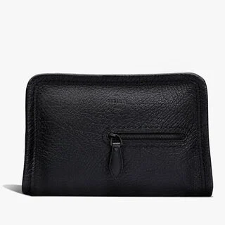 Journalier Xs Leather Messenger, DEEP BLACK, hi-res