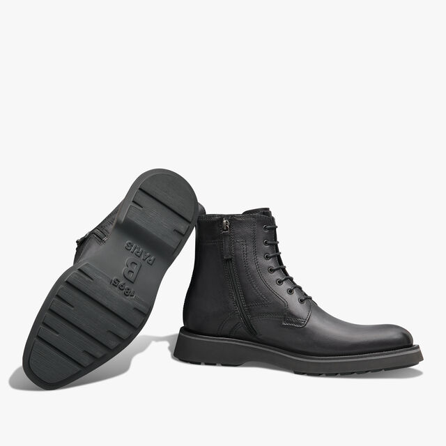 Alessio Scritto Leather Boot, NERO GRIGIO, hi-res 4