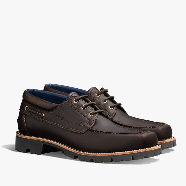 Grand Chemin Leather Derby, DARK BROWN, hi-res 2