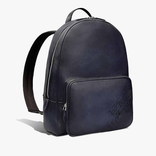 Time Off Scritto Leather Backpack, INDIGO DENIM, hi-res 2