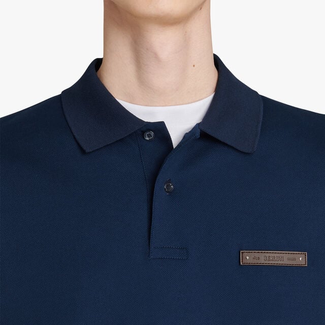 Long Sleeved Cotton Shirt in Blue - Berluti