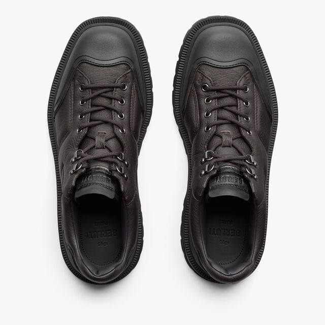 Brunico Parcours Deer Leather And Rubber Lace-Up, BROWN, hi-res 3