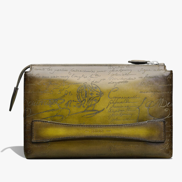 Tersio Scritto Leather Pouch, JUNGLE GREEN, hi-res 1